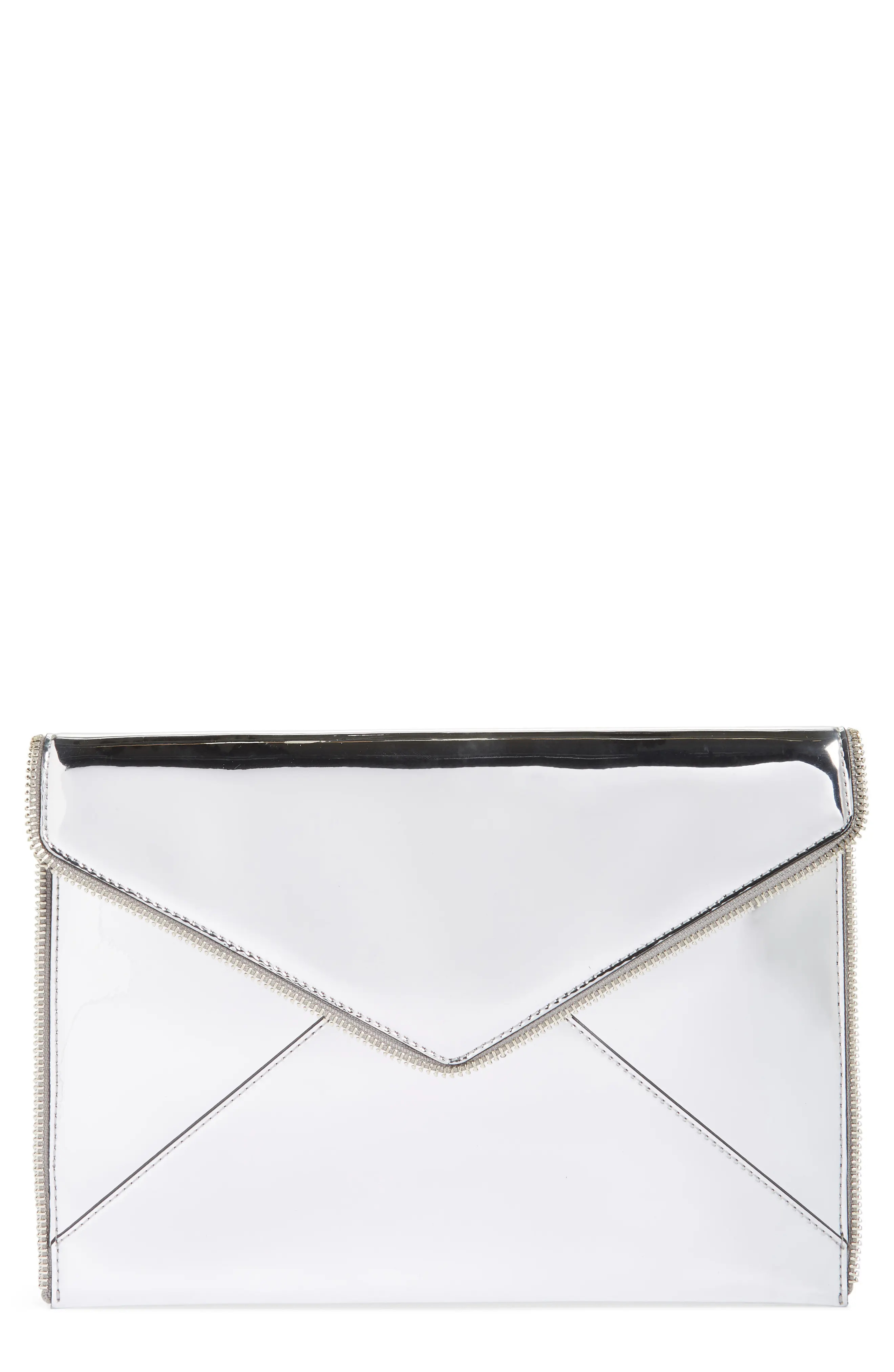 Leo Mirror Metallic Clutch | Nordstrom