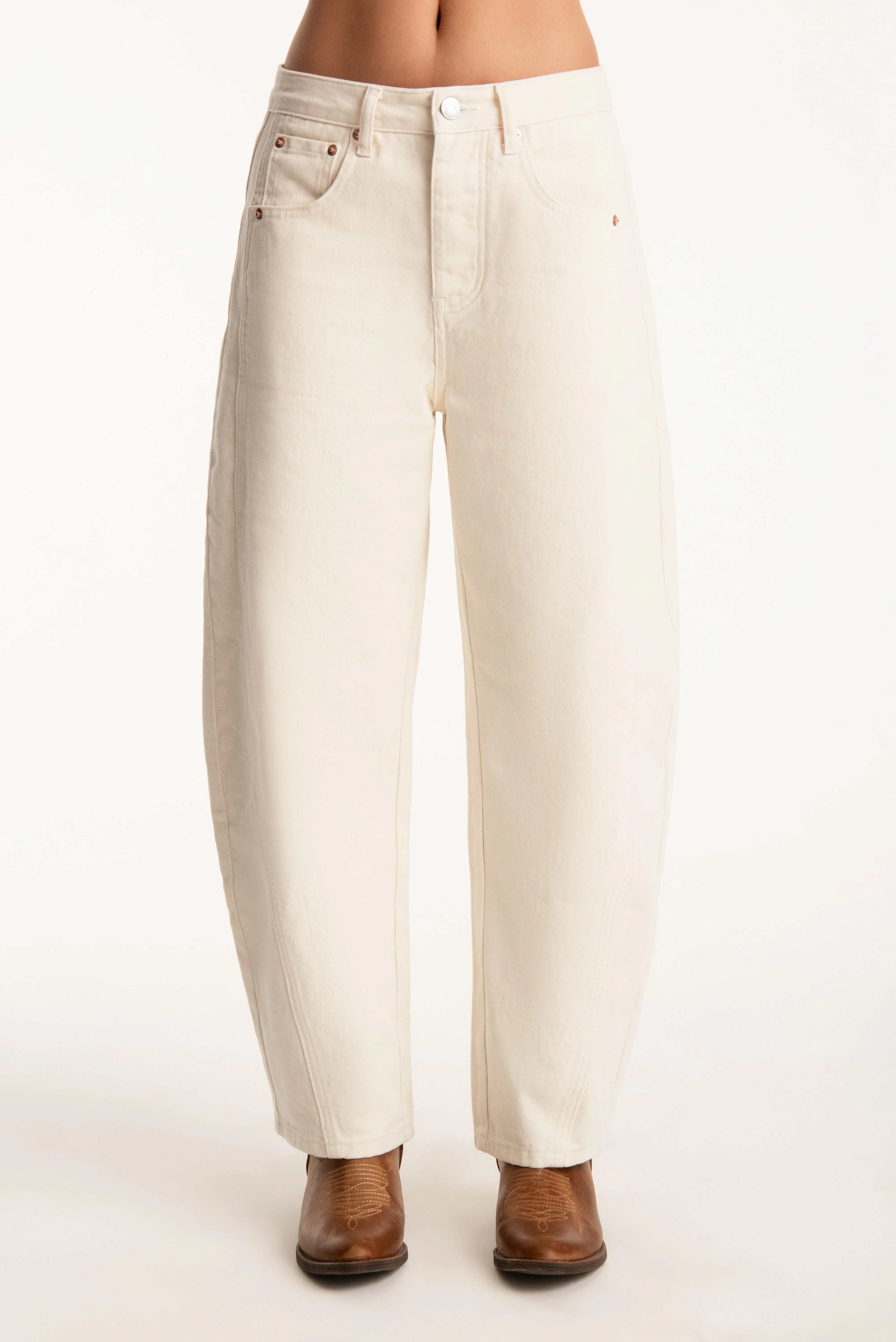 SET X PARKE HORSESHOE JEANS - CREAM | SET Active