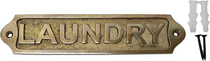 Sam Star Brass Door Sign Plaques - Antique Finish - Easy DIY Installation - Best Home Decor - Gen... | Amazon (US)