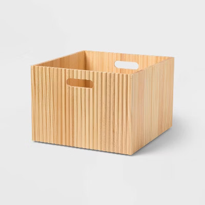 Wood Bin Large Natural - Brightroom™ | Target