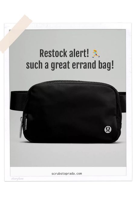 Lululemon everyday bag, belt bag lululemon restock. 


#LTKstyletip #LTKunder50 #LTKitbag