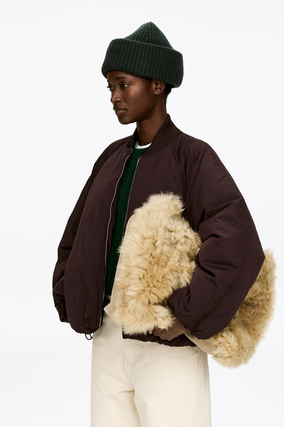 Double-Fold Wool Beanie – Dark Green – Women – ARKET GB | Arket UK