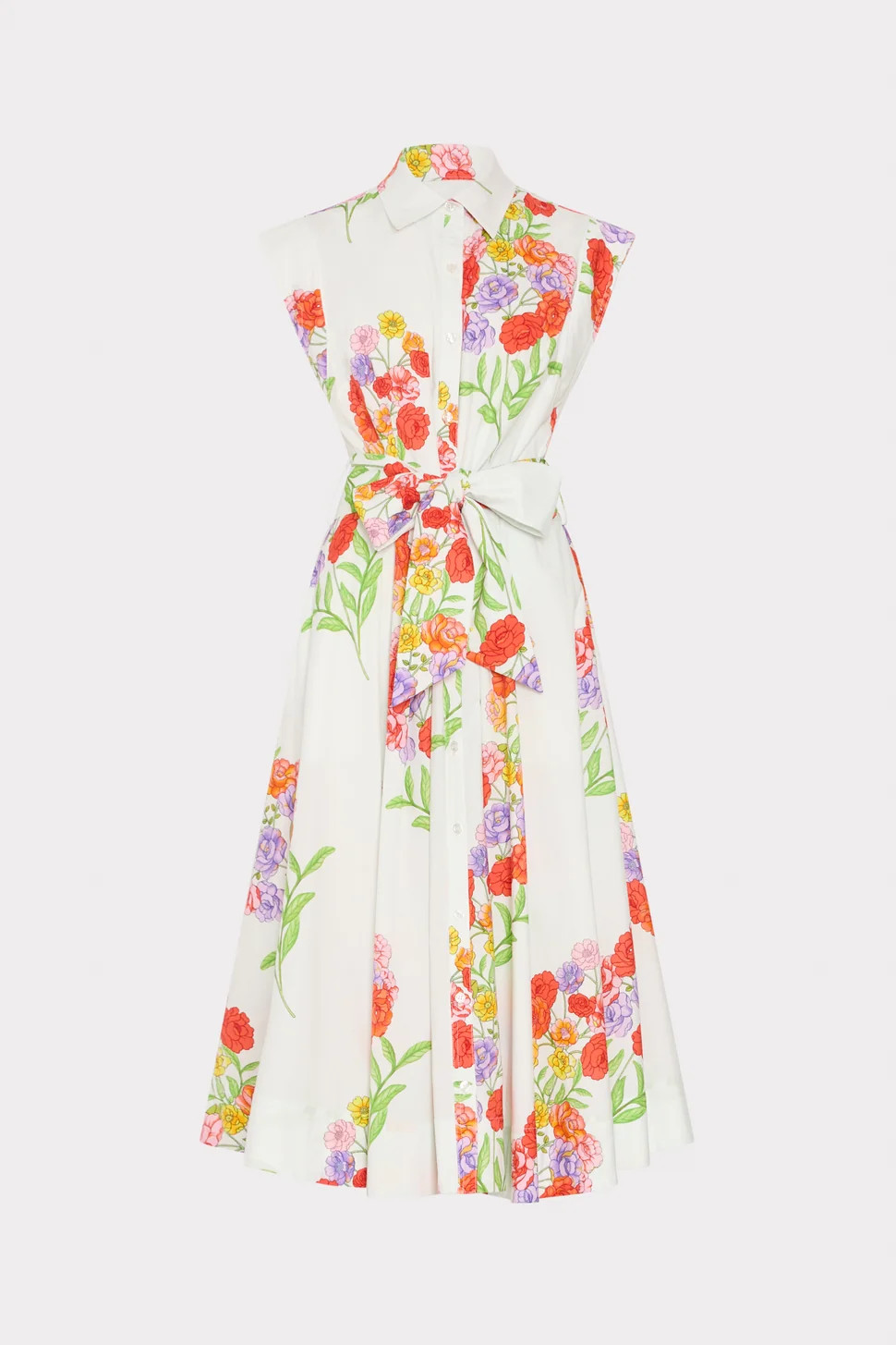 Jules Printed Poplin Dress | MILLY