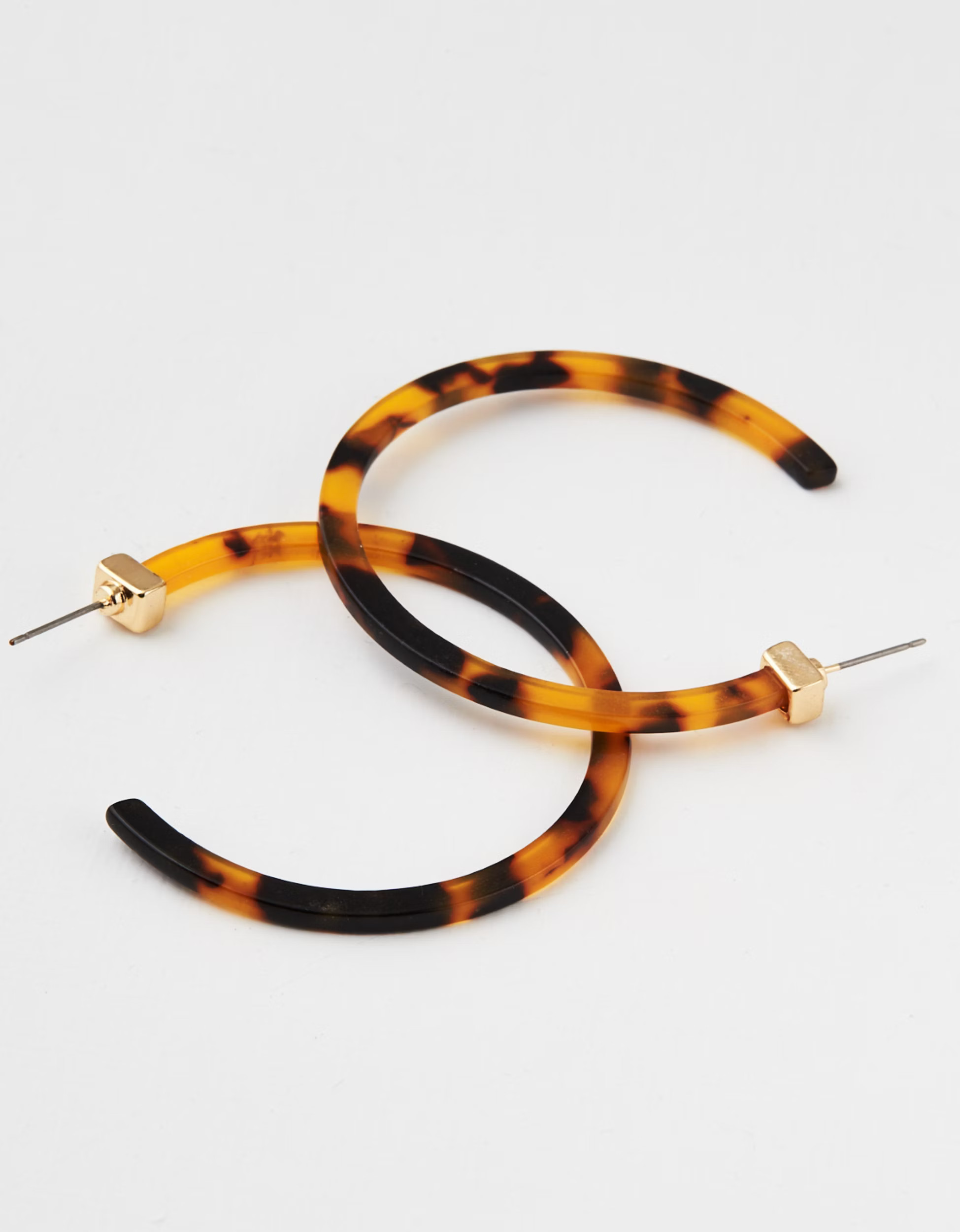AEO Tort & Metal Hoop Earring 2-Pack, Torte | American Eagle Outfitters (US & CA)