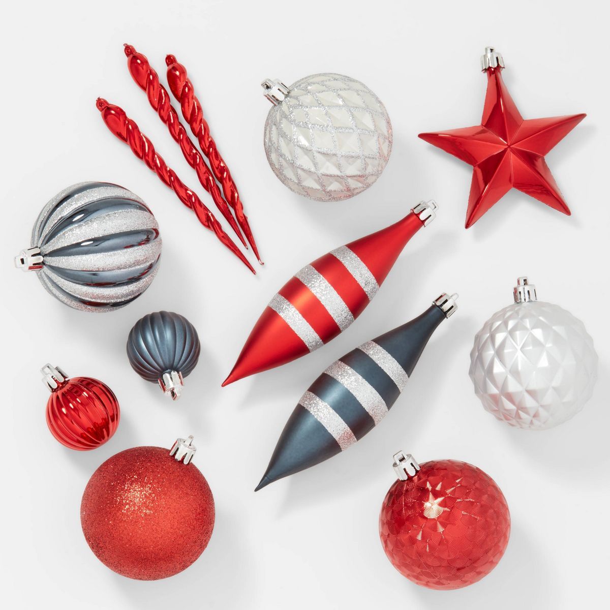 40ct Plastic Star Christmas Tree Ornament Set - Wondershop™ | Target