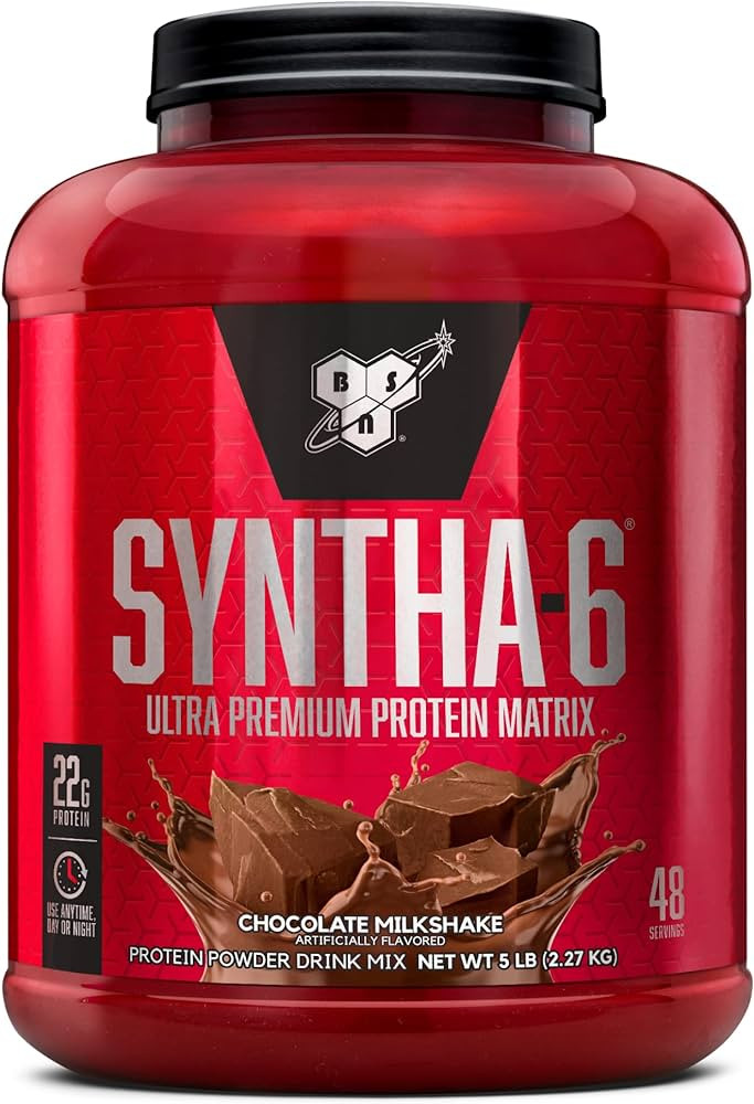 BSN SYNTHA-6 Whey Protein Powder with Micellar Casein, Milk Protein Isolate, Chocolate Milkshake, 48 | Amazon (US)