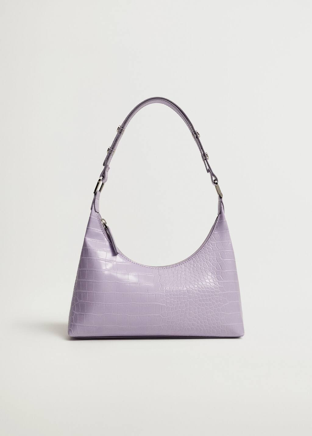 Croc-effect baguette bag | MANGO (US)