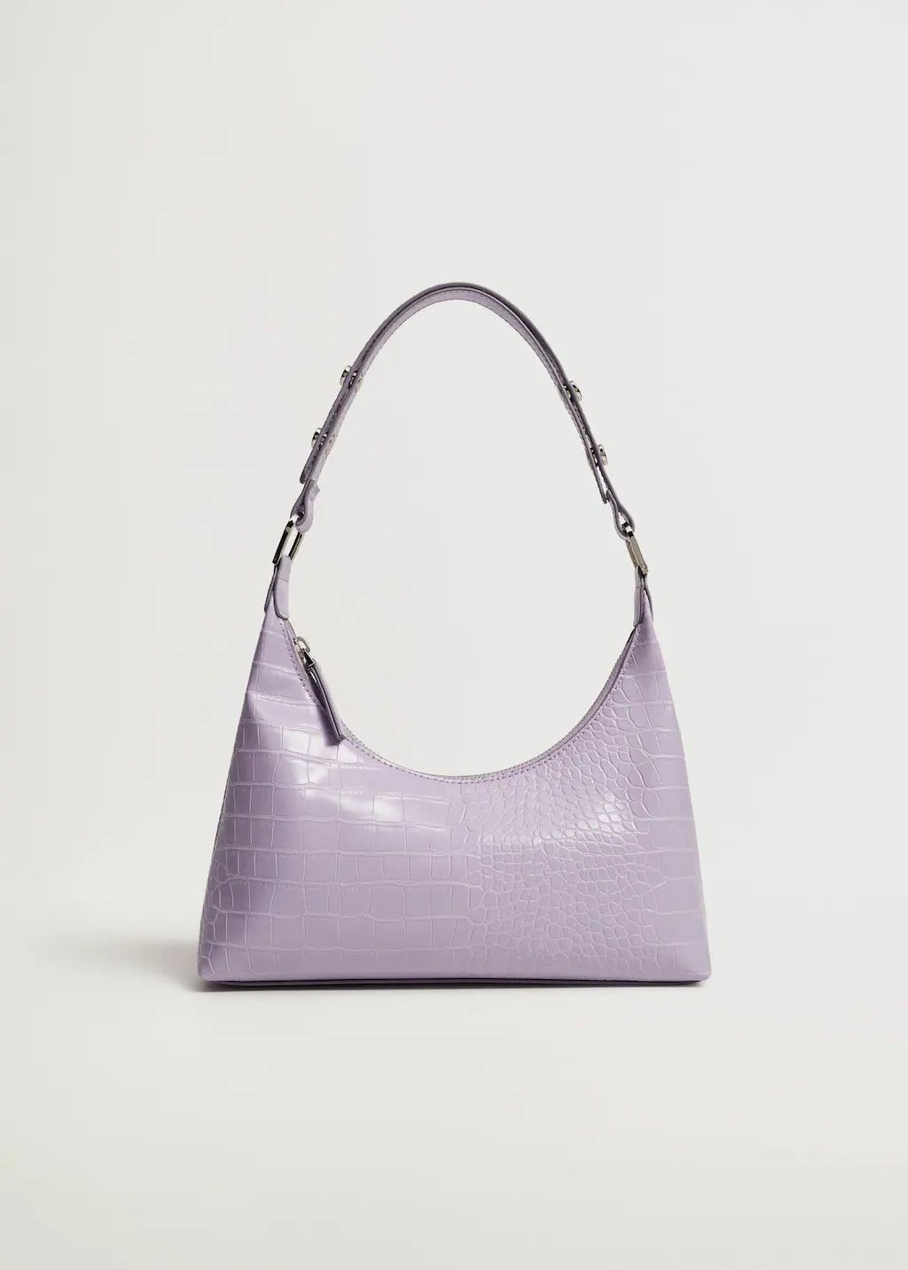 Croc-effect baguette bag | MANGO (US)