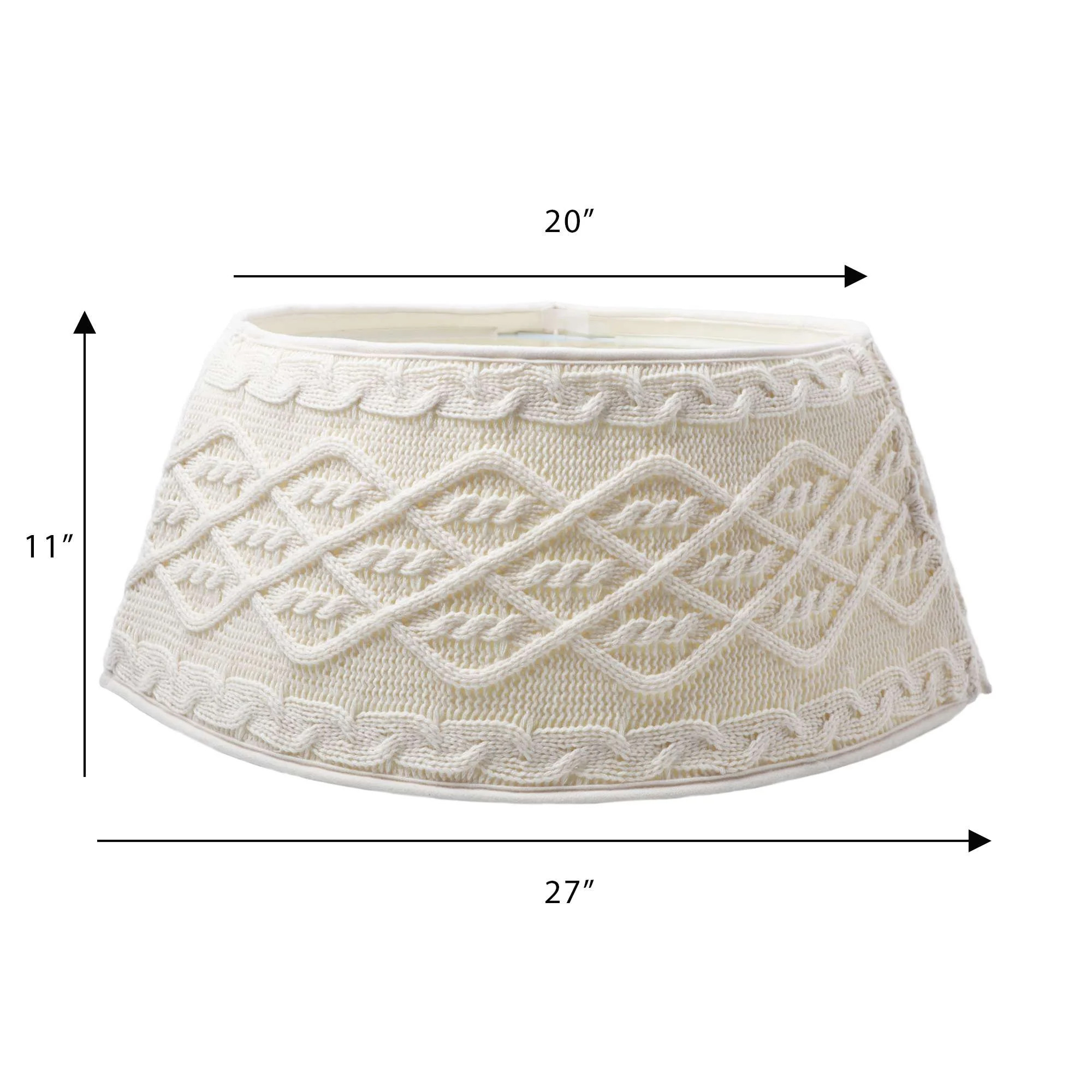 Holiday time cable knit tree stand band,11 inch height,cream colour | Walmart (CA)