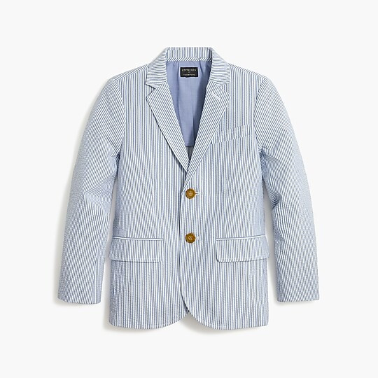 Boys' seersucker suit jacket | J.Crew Factory