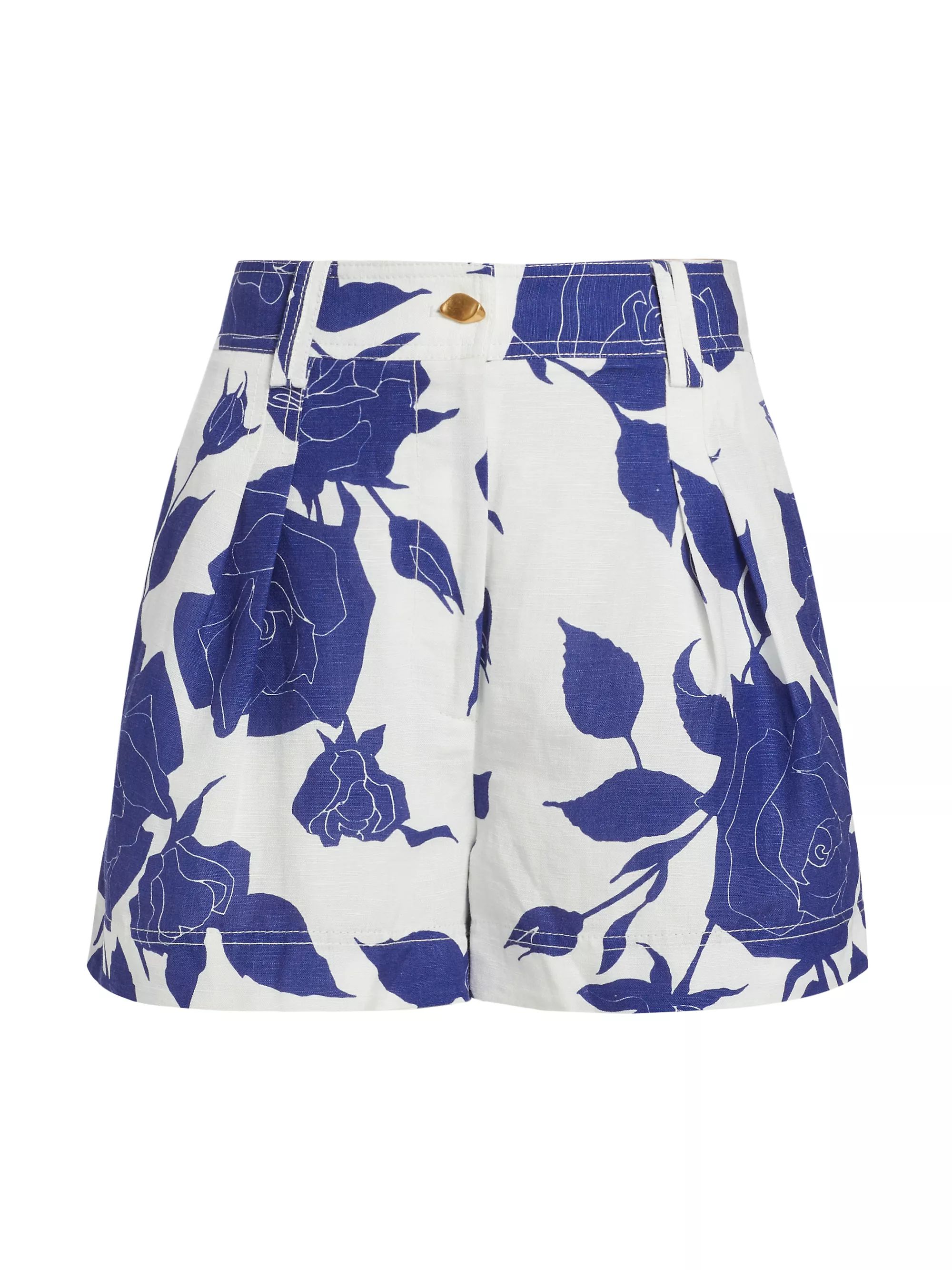 Belonging Floral Linen-Blend Shorts | Saks Fifth Avenue