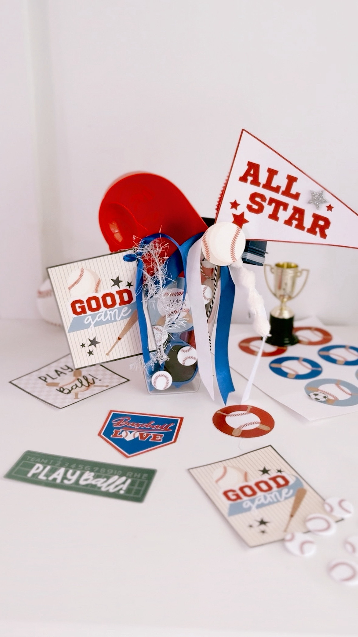 Make this adorable baseball themed gift! Perfect for snacks, gifts for coaches or players, and any baseball lover! You can find it all at The Dollar Tree and The Letter Vee! 

#LTKFamily #LTKKids #LTKParties