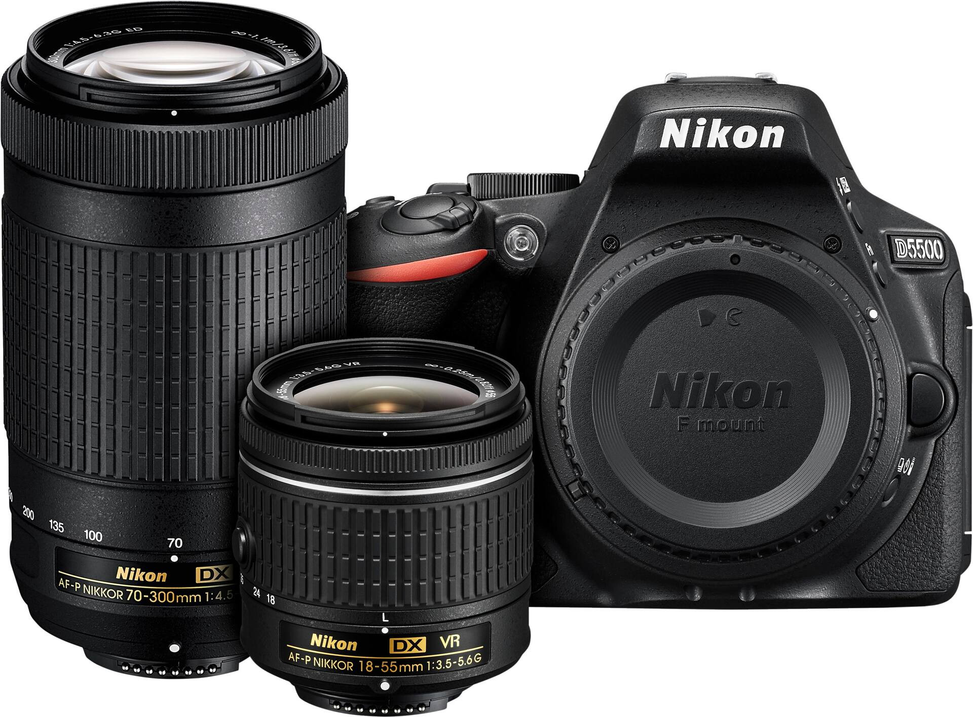 Nikon D5500 DSLR Camera with 18-55mm and 70-300mm Lenses Black 13530 - Best Buy | Best Buy U.S.