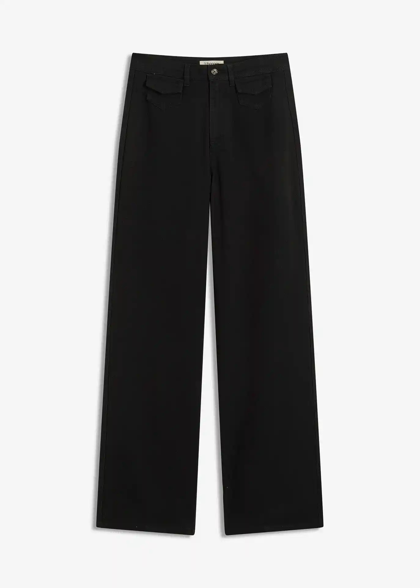 Pantalon taille haute en twill 100% coton | Bonprix FR