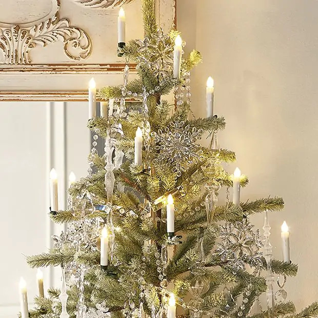 10 Clip-On Taper Candles | Antique Farm House