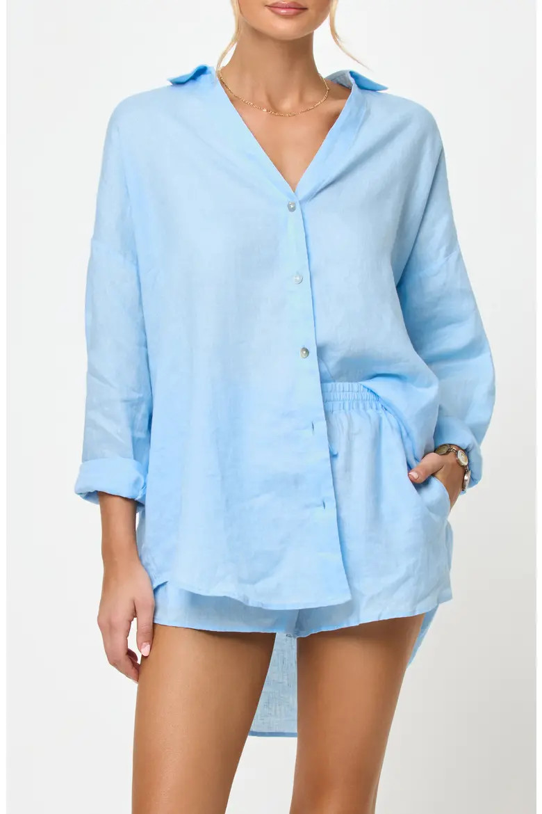 Rio Linen Cover-Up Tunic (Women) | Nordstrom | Nordstrom