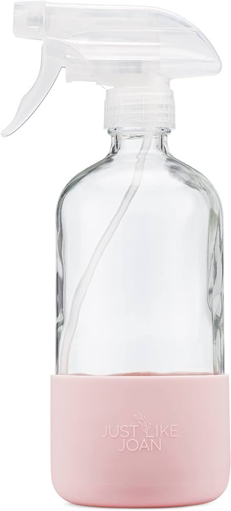 Amazon.com: Just Like Joan Glass Spray Bottles 16 oz with Silicone Sleeve - Clear Glass Spray Bot... | Amazon (US)