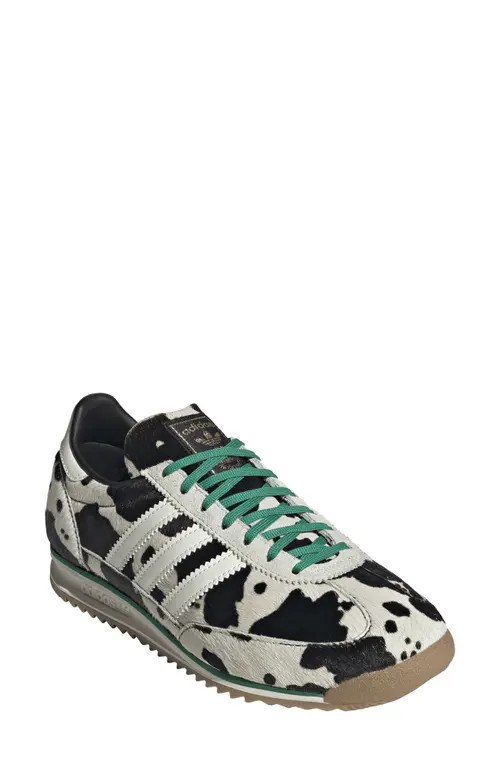 adidas SL 72 OG 'Cow' Genuine Calf Hair Sneaker in Black/Off White/Court Green at Nordstrom, Size... | Nordstrom