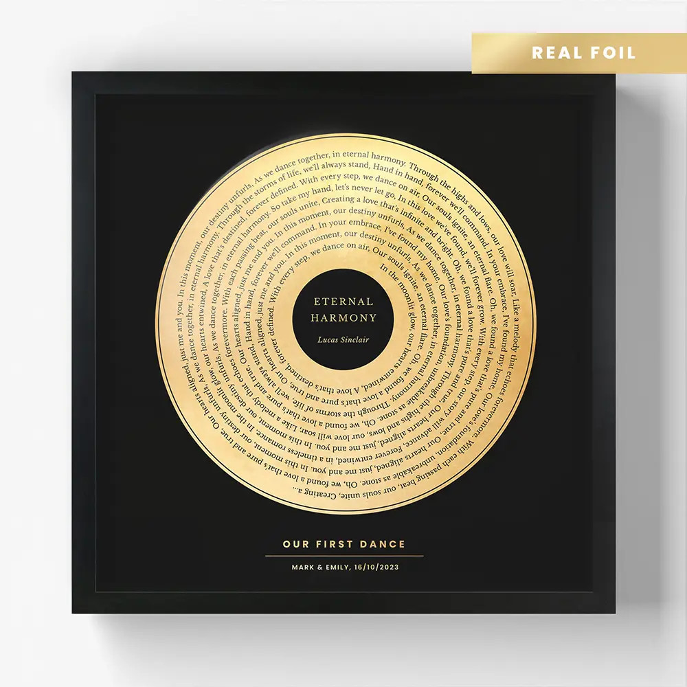 Golden Verse - Personalized Song Lyrics in Foil | Lime & Lou (US)