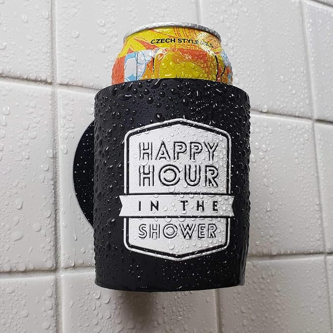 Happy Hour in The Shower - Shower Beer Holder for in Shower Use, Keeps Beer Cold and Hands Free | Amazon (US)