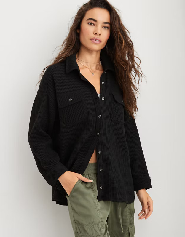 Aerie LumberJane Waffle Shirt | Aerie
