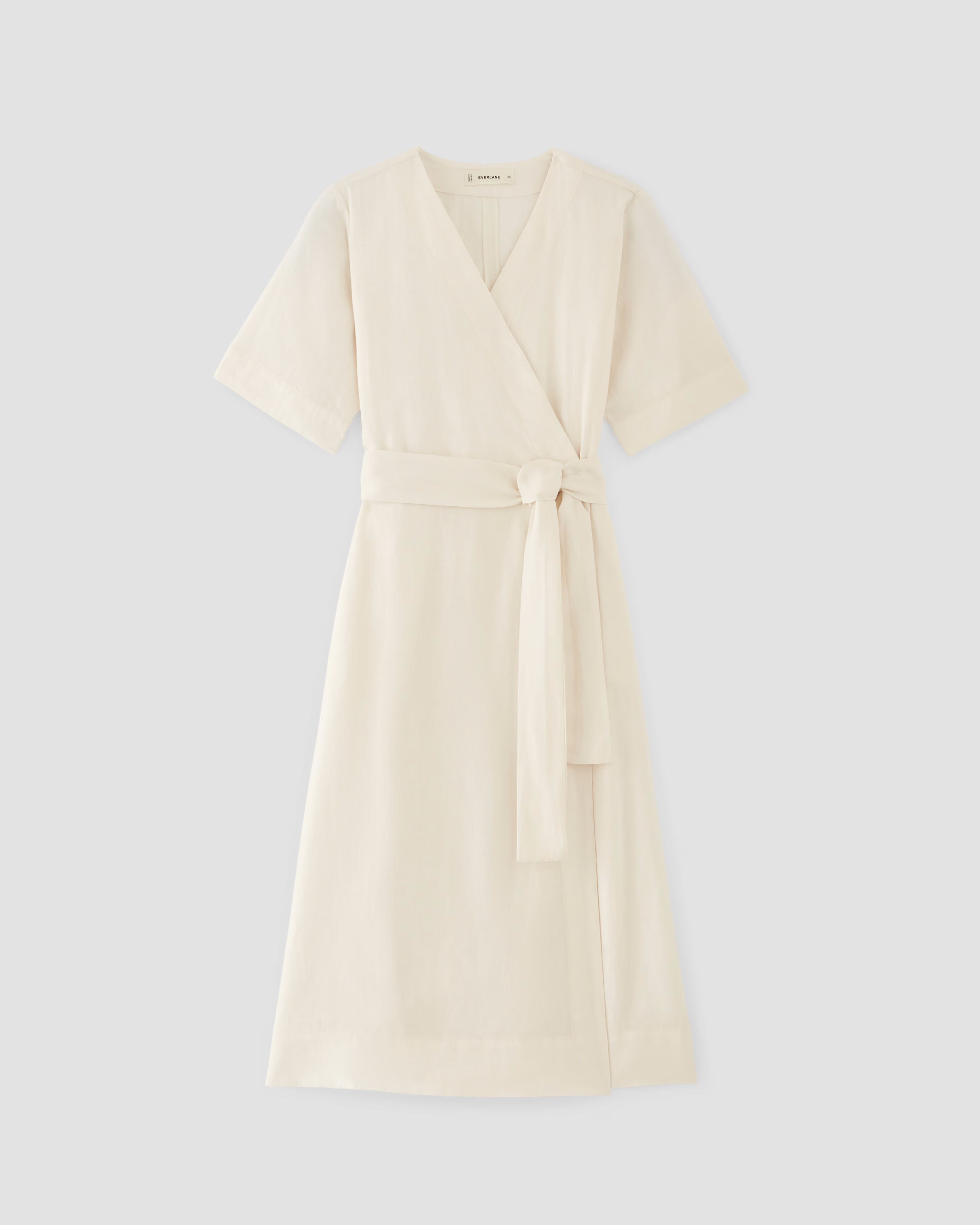 The Linen Short-Sleeve Wrap Dress | Everlane