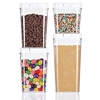 Airtight Food Storage Container Combo Pack with Lid for Kitchen, Pantry, or Cabinet - Cereal, Sna... | Walmart (US)