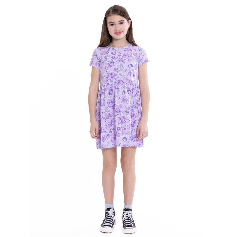 Disney Princess Girls Dress with Short Sleeves, Sizes XS-L - Walmart.com | Walmart (US)