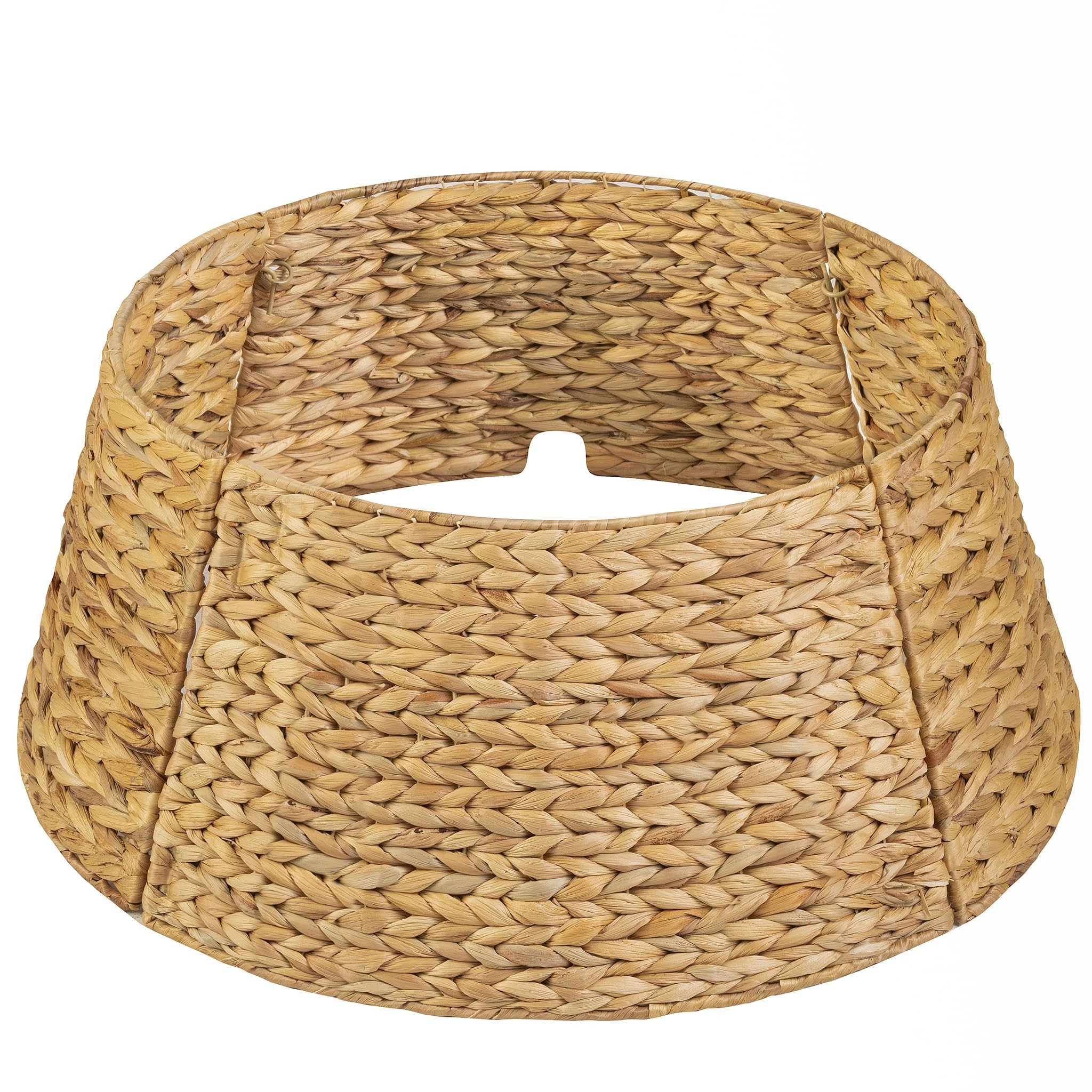 CLAYNIX Tree Collar - Large to Small Christmas Tree, 28" Christmas Tree Ring Adjustable Water Hyacinth Skirt, Christmas Tree Skirt for Decoration, Base Protection from Pets | Amazon (US)