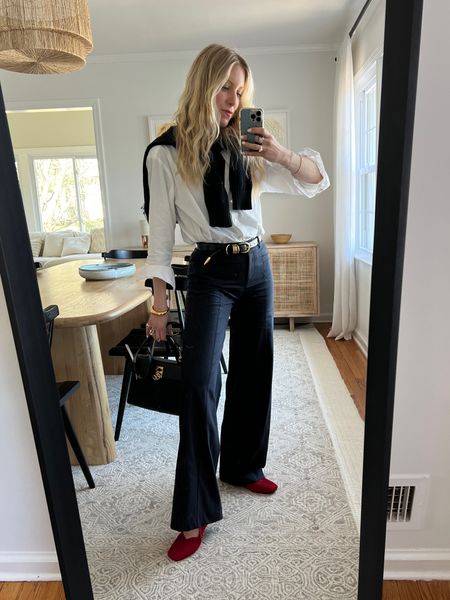 In my preppy girl era

(but with a cool French/NY gal twist)

Turtleneck: Mango
Shirt: Baacal
Pants: ba&sh 
Belt: Dehanche (LIZTEICH for 10% off their site)
Shoes: Vivaia 
Bag: Cafune
Bracelet: Sezane
Earrings: Christina Caruso



#LTKshoecrush #LTKover40 #LTKworkwear