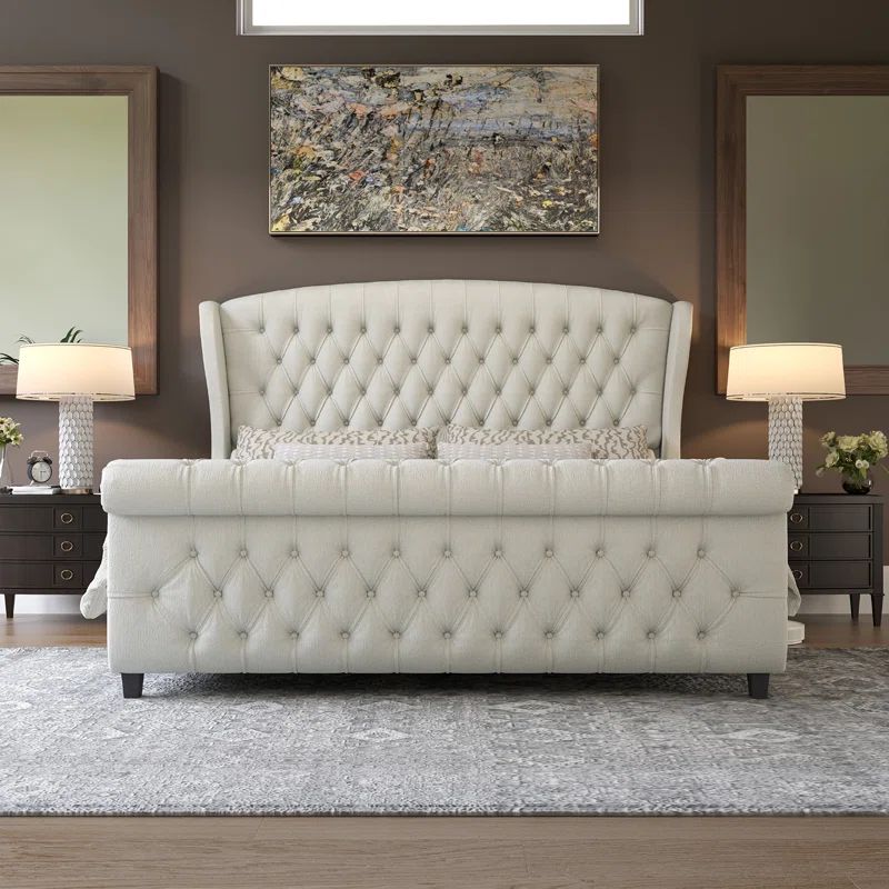 Dulane Upholstered Sleigh Bed | Wayfair North America