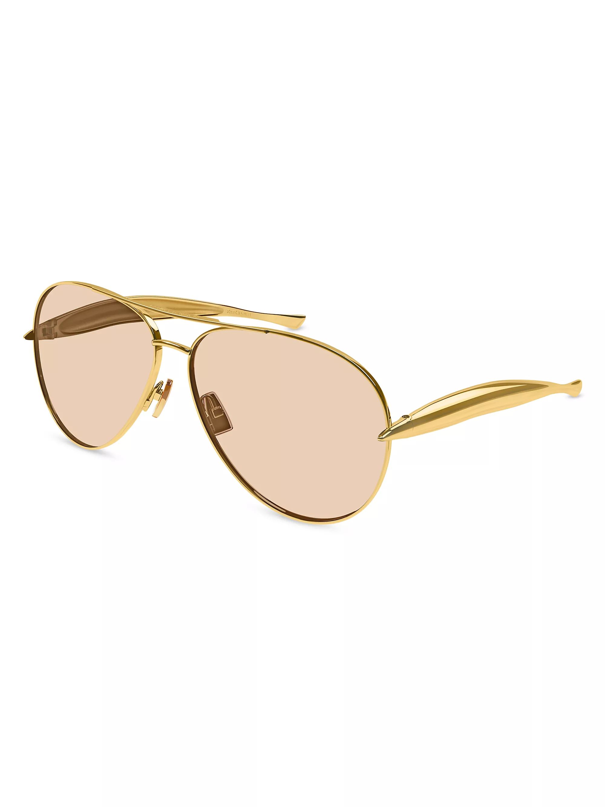 Bottega VenetaSardine 64MM Pilot Sunglasses | Saks Fifth Avenue