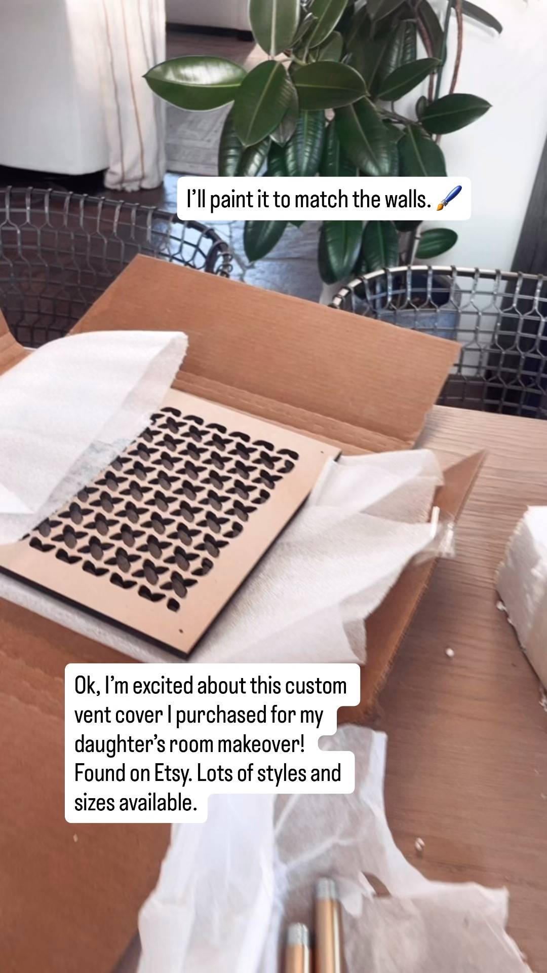 I’m excited to install this custom vent cover that I purchased on Etsy from Par Custom Vents. They have different styles and sizes available. This will go in my daughter’s room as I give it a full makeover this spring. I will be painting it to match her walls.  

#LTKmomlife #LTKHome #LTKdayinmylife