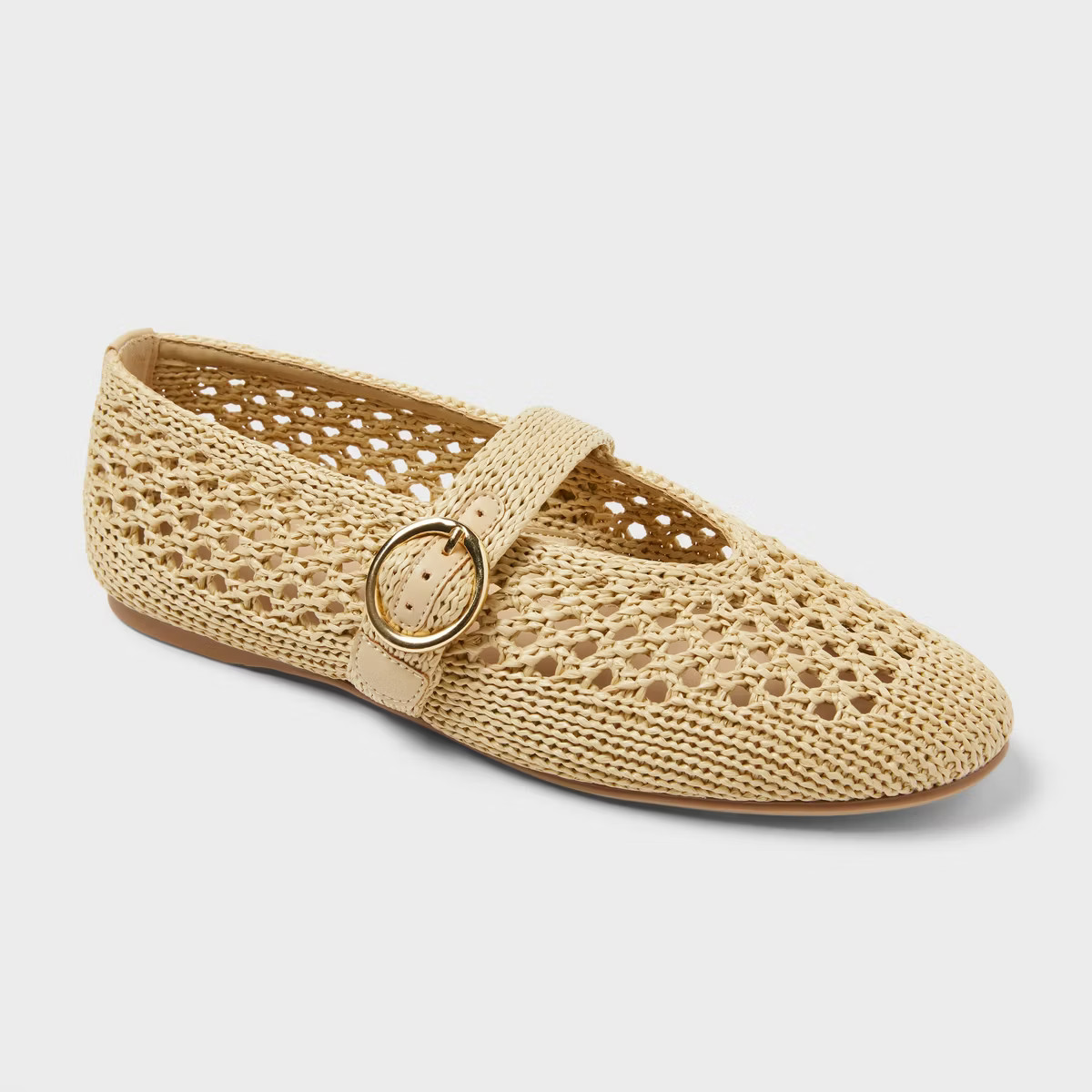 Women's Sia Knit Woven Mary Jane Flats - Universal Thread™ | Target