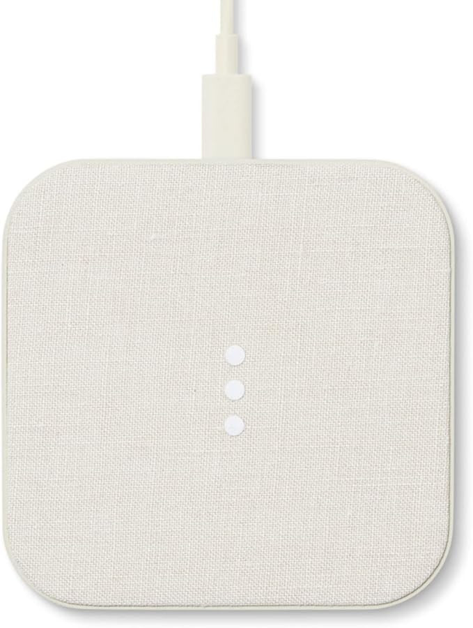 COURANT Catch:1 - Belgian Linen Wireless Charging Pad - Qi-Certified - Compatible with iPhone 16,... | Amazon (US)
