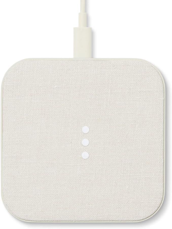 Courant Catch:1 - Belgian Linen Wireless Charging Pad - Qi-Certified - Compatible with iPhone 15,... | Amazon (US)