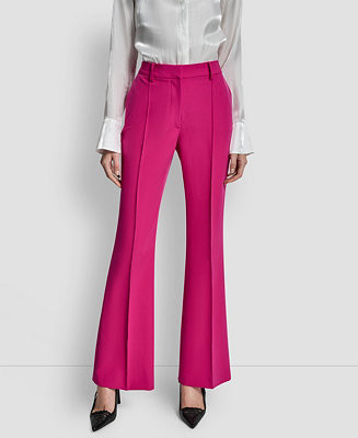 DKNY Petite Pintuck Fit and Flare Pants - Macy's | Macy's