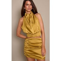 Chartreuse Puffball Top Co-ord | PrettyLittleThing US