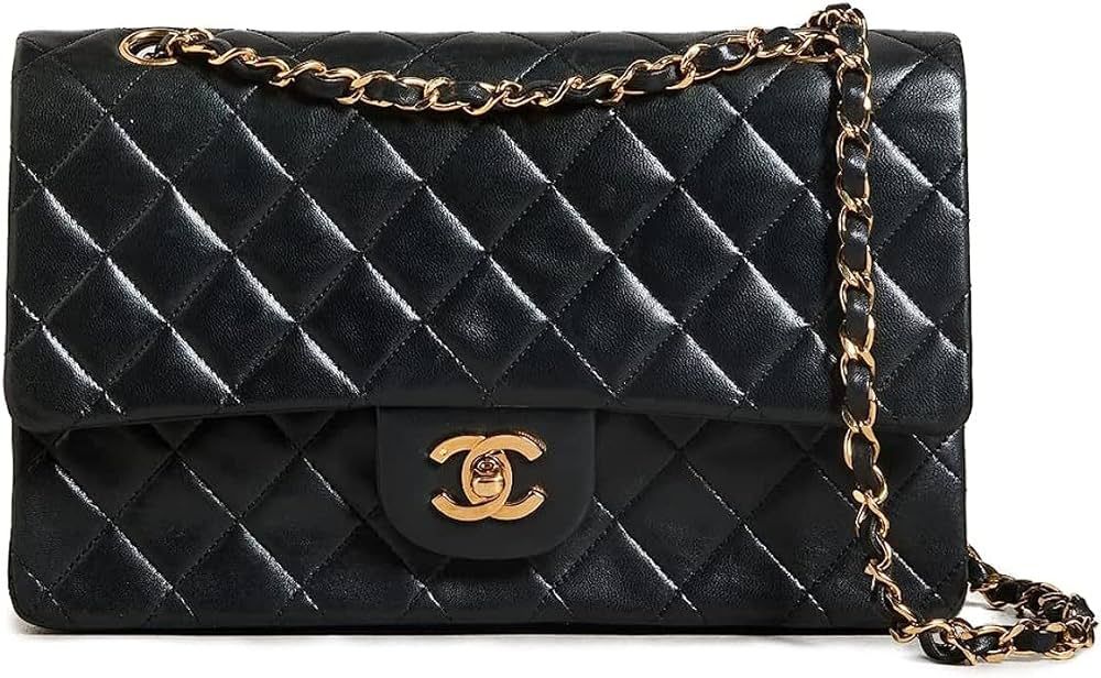 Chanels Women's Black Lambskin Prepackaged Bag, Fashion Ladies Handbags | Amazon (US)