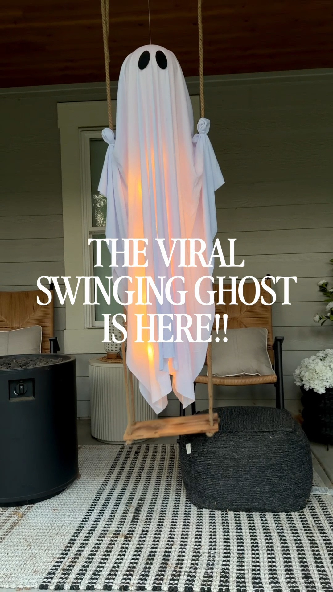 The cutest swinging ghost! 👻 
Comment GHOST for the link 🔗🔗

My kids think this is so fun!

#LTKSeasonal #LTKHome