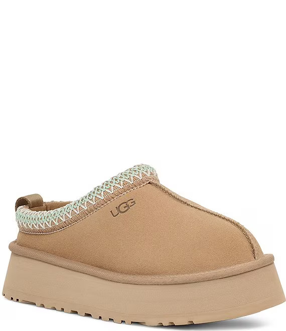 UGG Tazz Suede Platform Clog Slippers | Dillard's | Dillard's