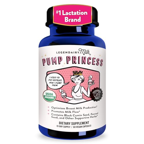 Legendairy Milk Pump Princess Lactation Supplement - Breastfeeding Supplements for Milk Supply Increase and Milkflow - Organic Black Cumin, Fennel and Dill Seeds, Fenugreek Free - 60 Capsules | Amazon (US)