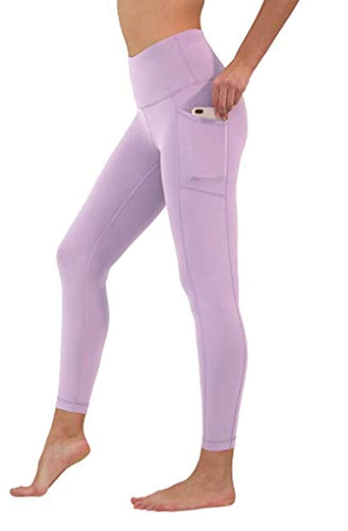 90 Degree By Reflex High Waist Tummy Control Interlink Squat Proof Ankle Length Leggings | Amazon (US)