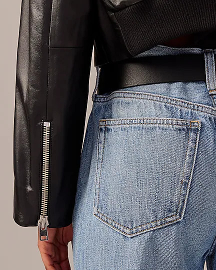 Collection Jodie leather lady jacket | J. Crew US