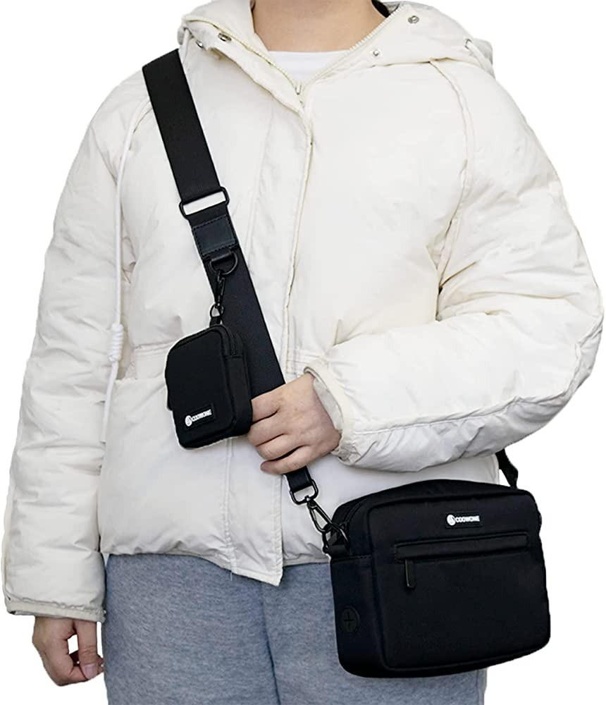 COOWONE Dog Training Treat Pouch for Treats, Kibbles, Toys, Dog Walking Bag with Small Pouch, Cro... | Amazon (US)