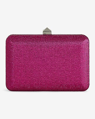 Rhinestone Stud Clasp Clutch | Express
