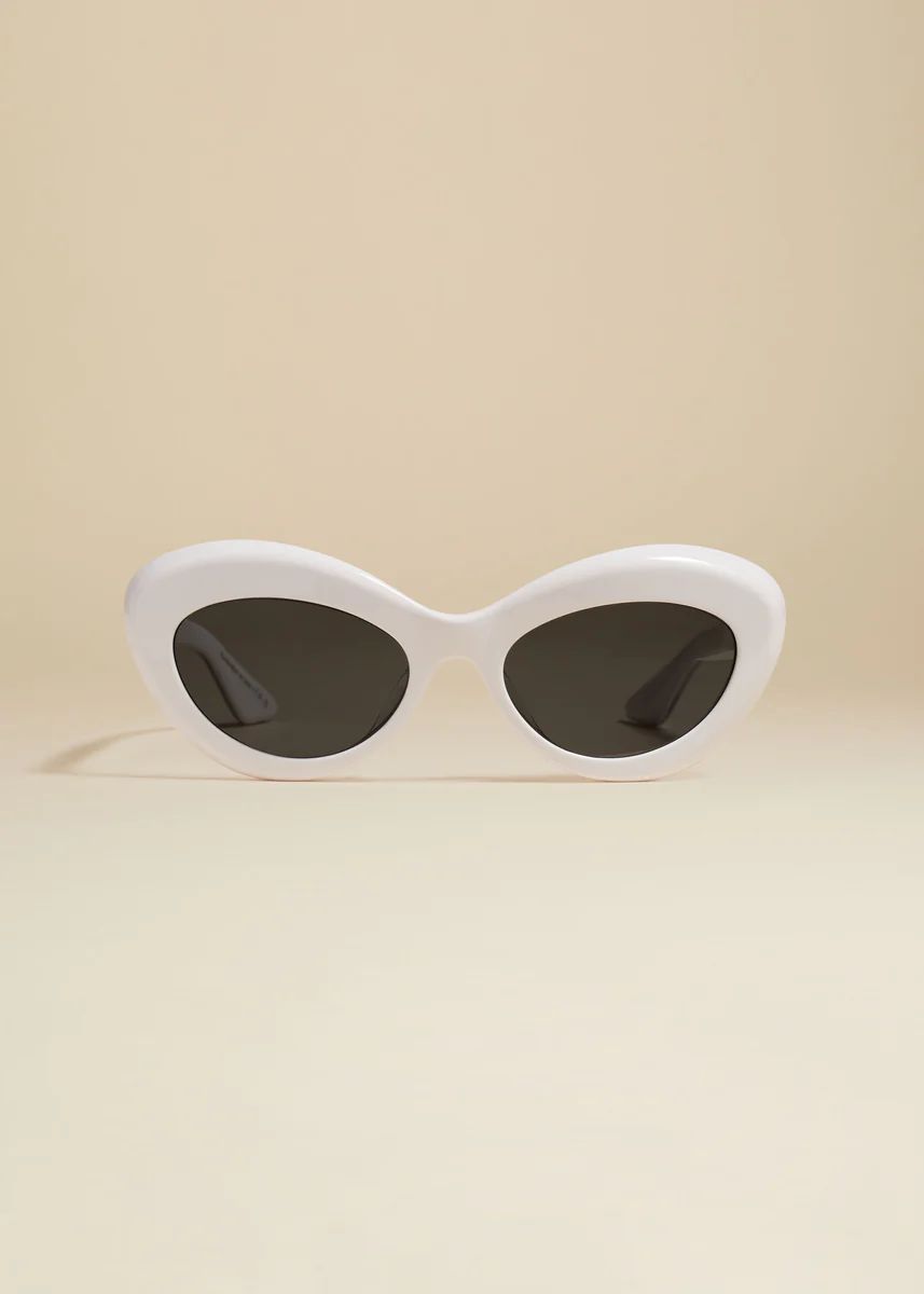The KHAITE x Oliver Peoples 1968C in White and Grey | Khaite