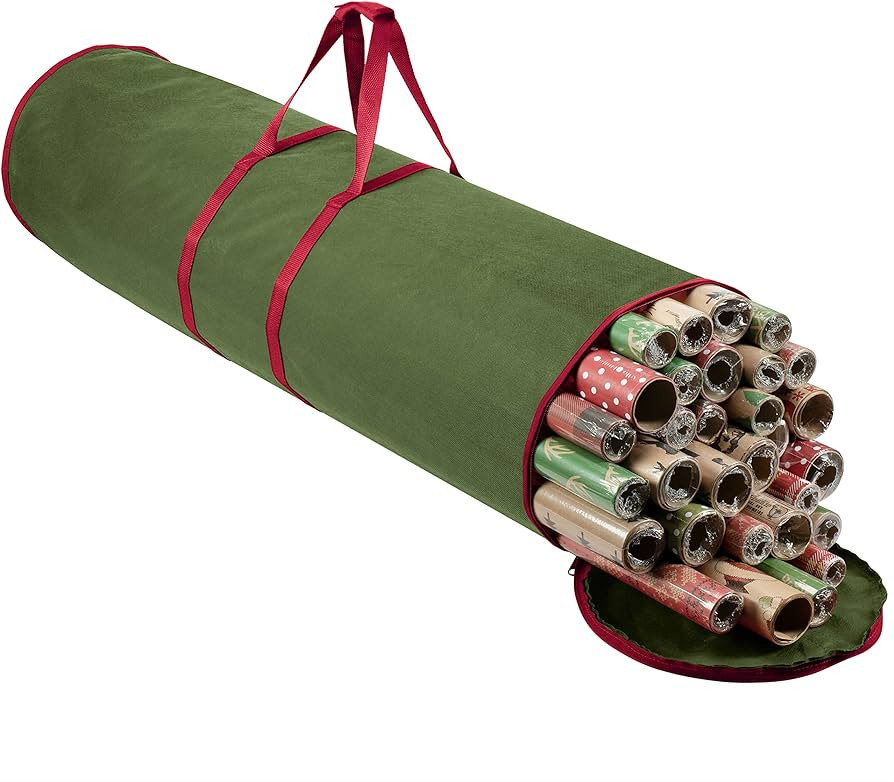 ZOBER Wrapping Paper Storage Containers - 40 Inch Gift Wrapping Organizer Storage - Fits 20 Stand... | Amazon (US)