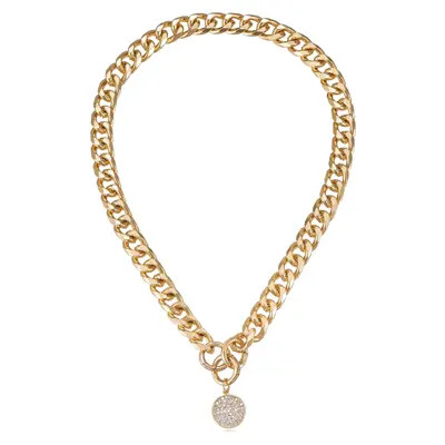 Ettika Crystal Disc Collar Necklace in Gold at Nordstrom | Nordstrom