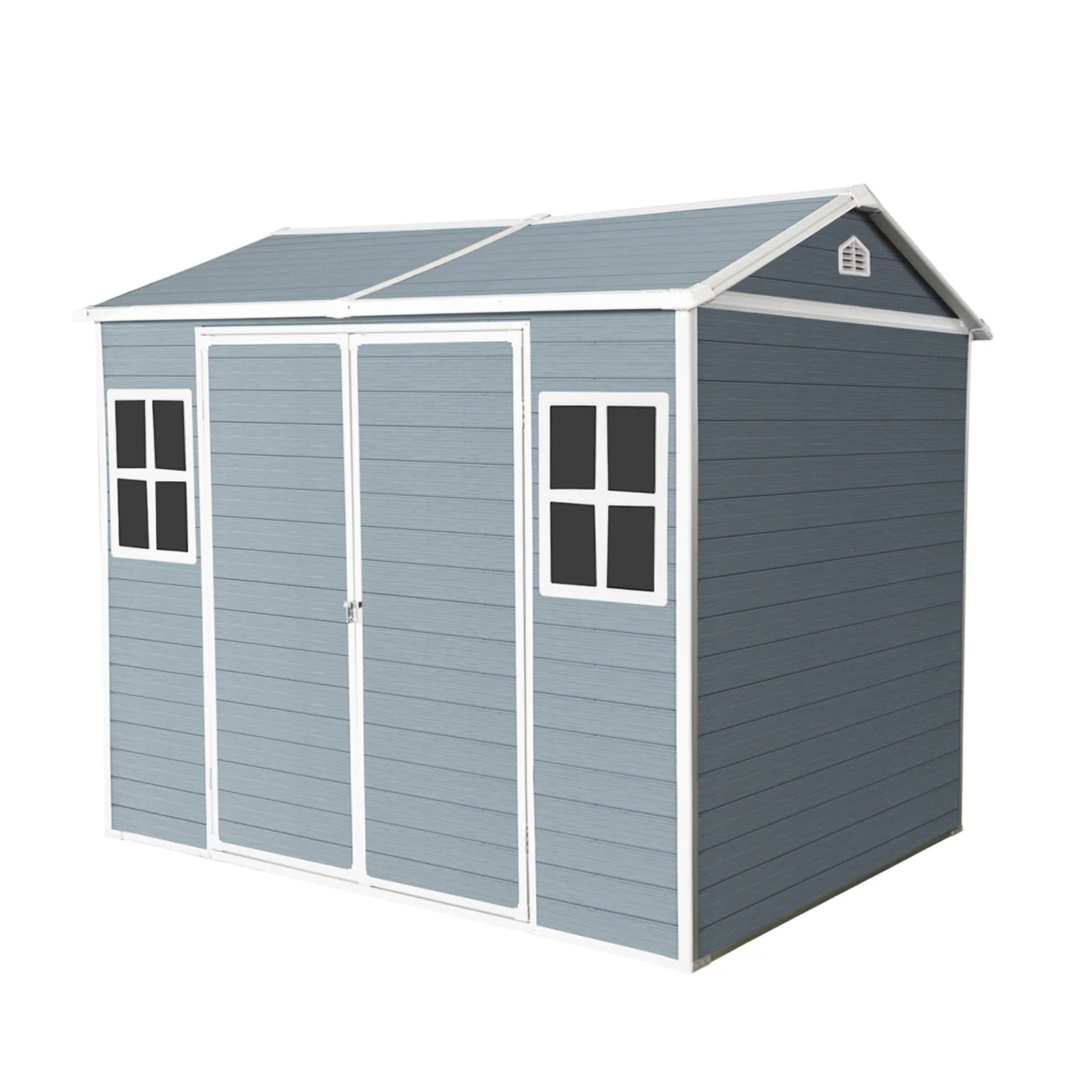 Ayelon 6.23-ft x 8-ft Shed Gray Gable Roof Plastic Resin Storage Shed one_size | GSS00047 | Lowe's